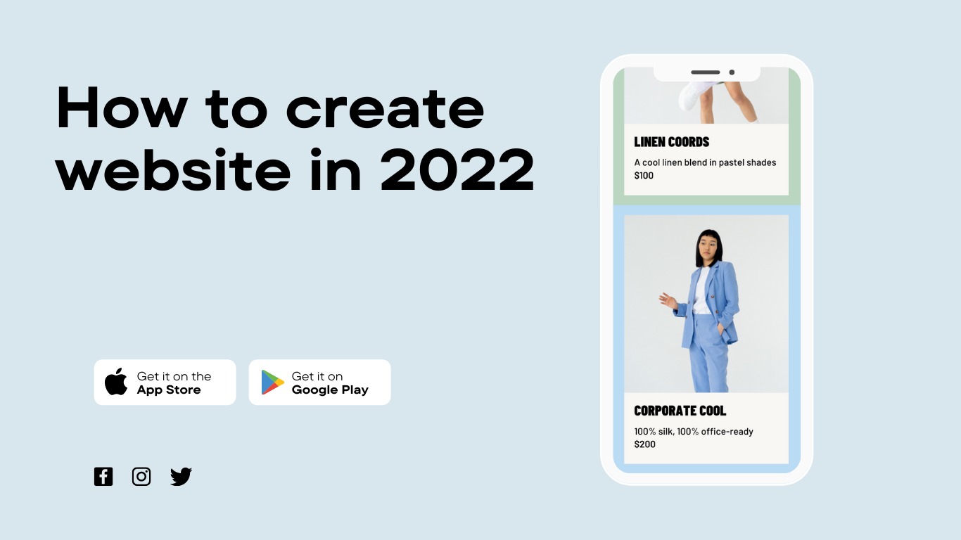 How to create website in 2022
